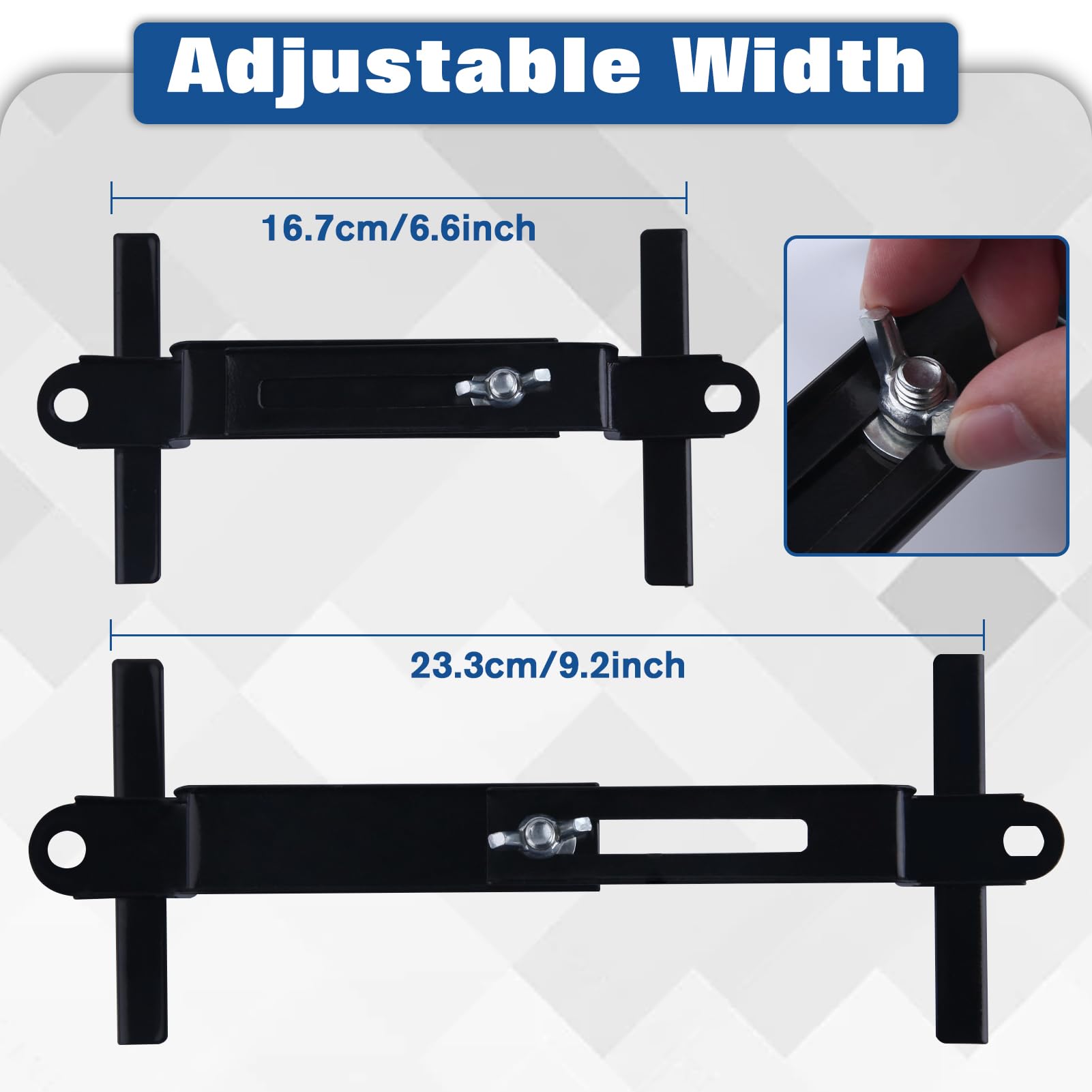 LEONTOOL Support Batterie Réglable Universel Barre en J