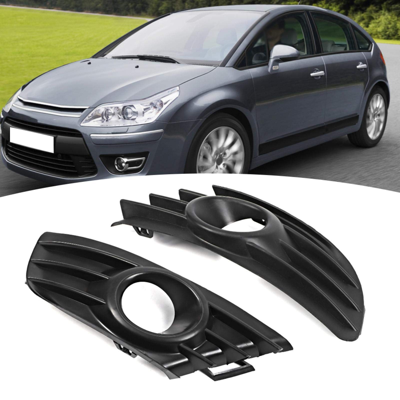OUKENS cache antibrouillard Citroen C4 2004-2007 noir paire