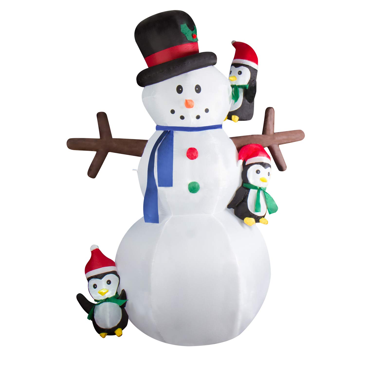 CCLIFE DIY Tools Bonhomme Neige Gonflable 180 cm LED Extérieur
