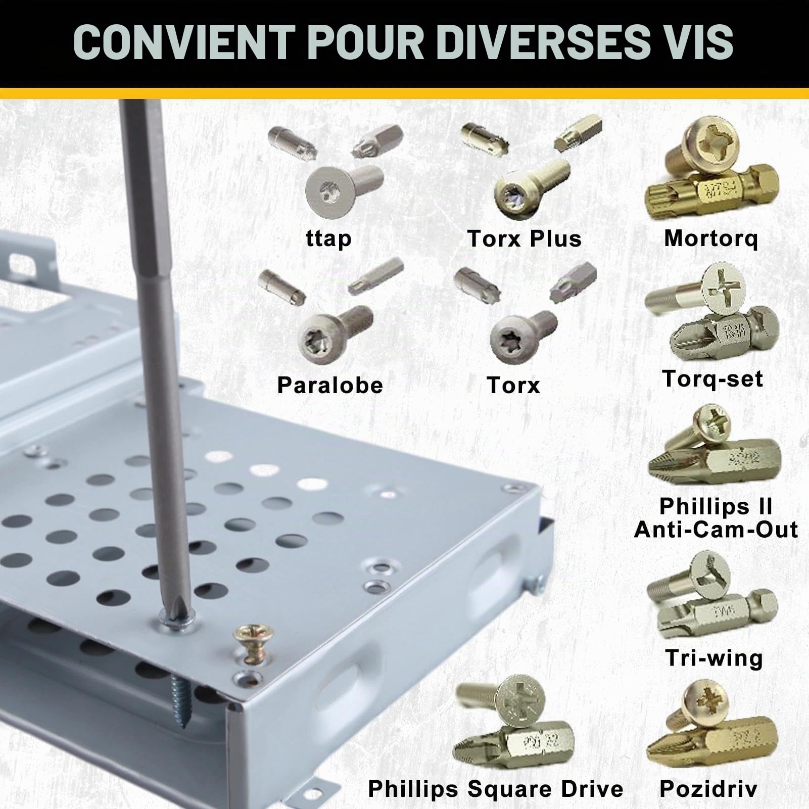 LEONTOOL Tournevis jeu embouts sécurité 32 pièces 15,2 cm