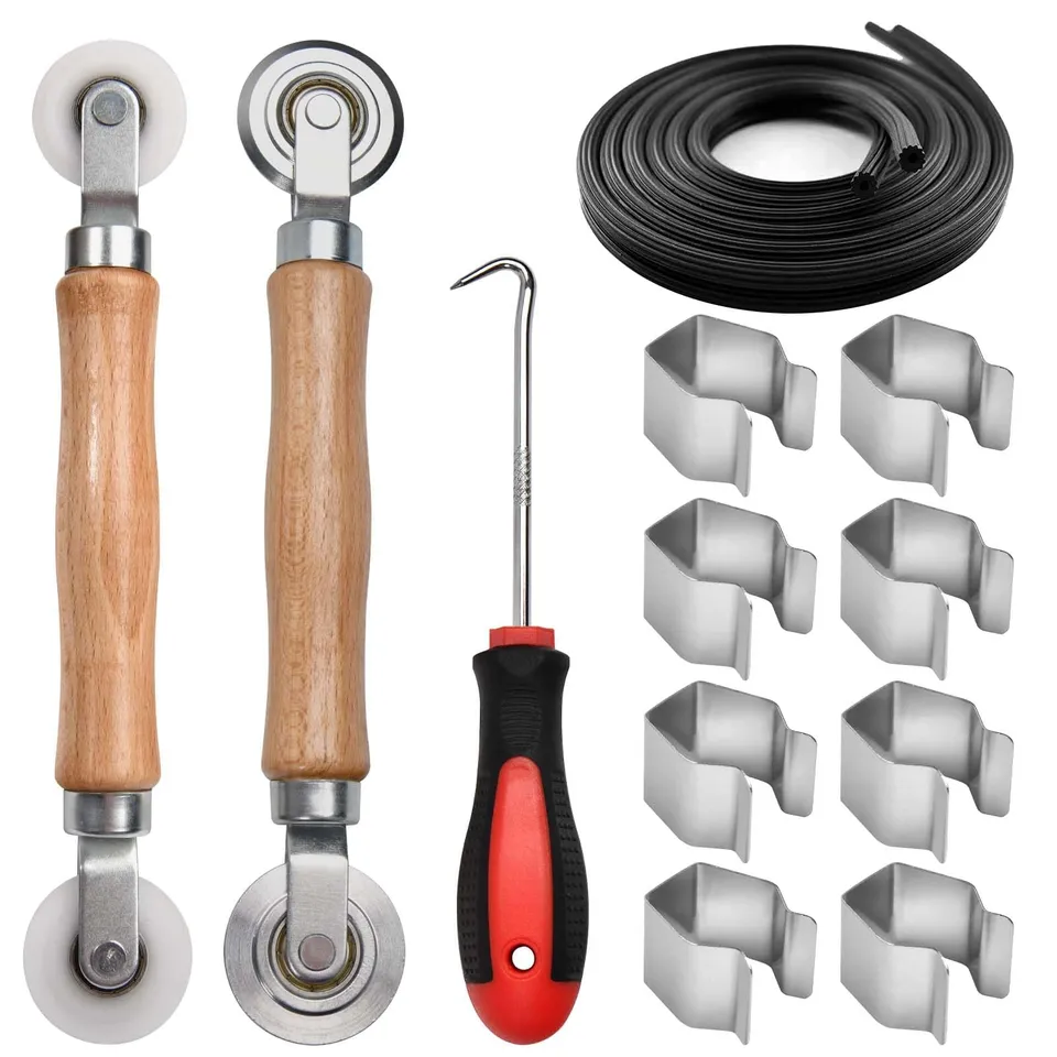 LEONTOOL Vis et Écrous Rouleau Moustiquaire 5 en 1 Kit Complet