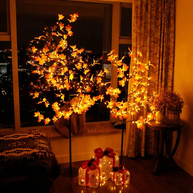 CCLIFE DIY Tools arbre lumineux LED blanc chaud 180cm 160 LED