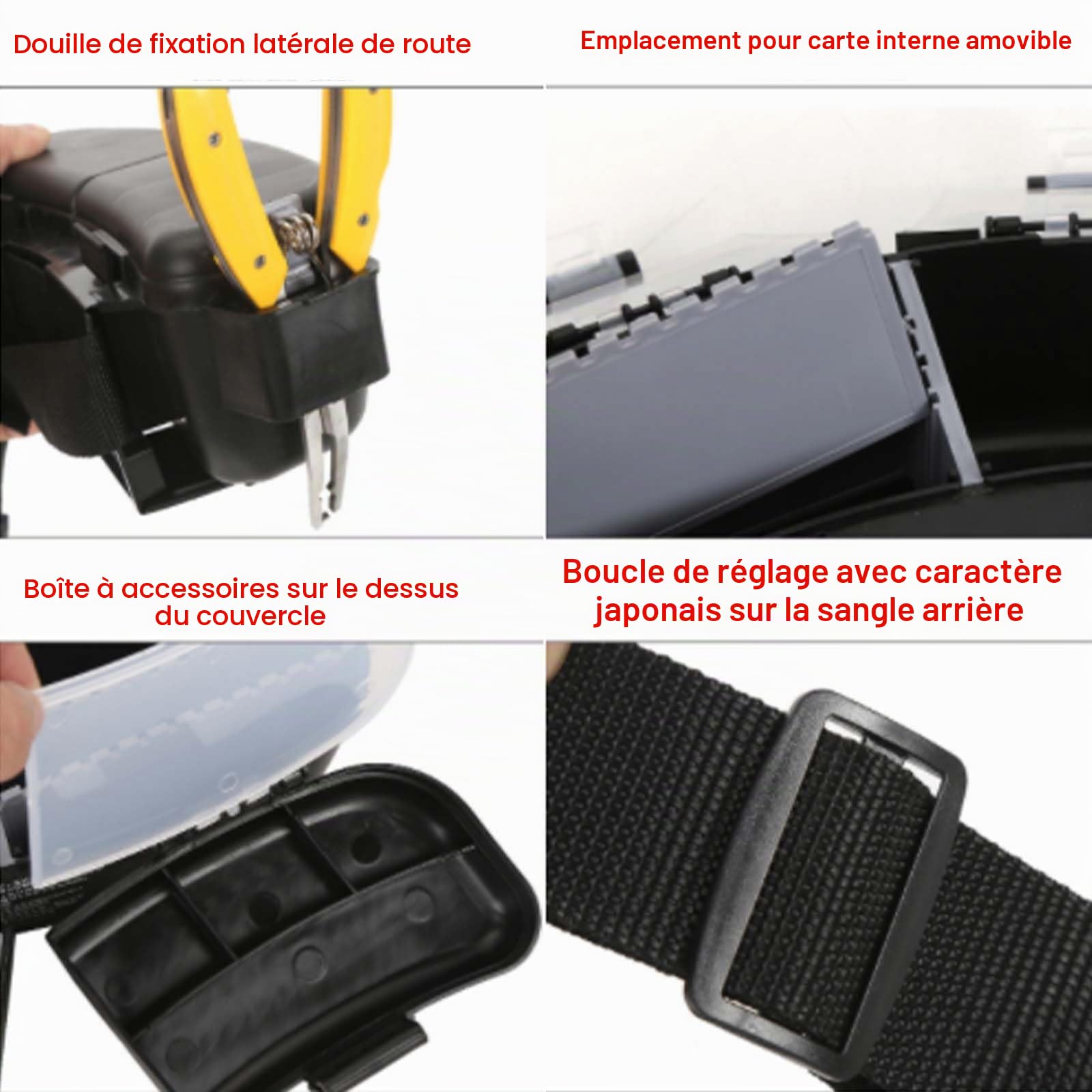 OUKENS boîte pêche sac taille 26x11x9 cm 3 séparateurs ABS