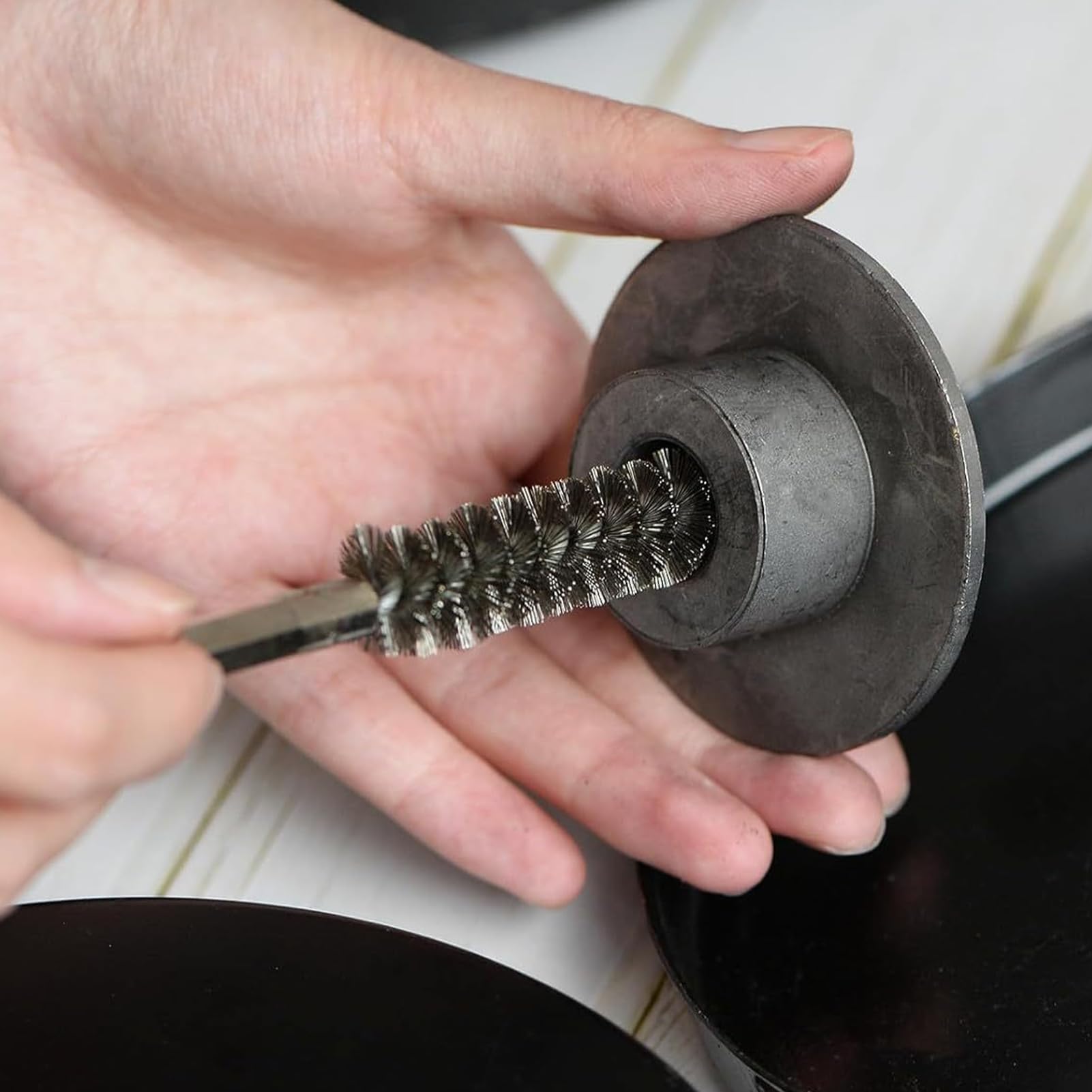 LEONTOOL Sanding brosse alésage inox 8-19 mm lot 8