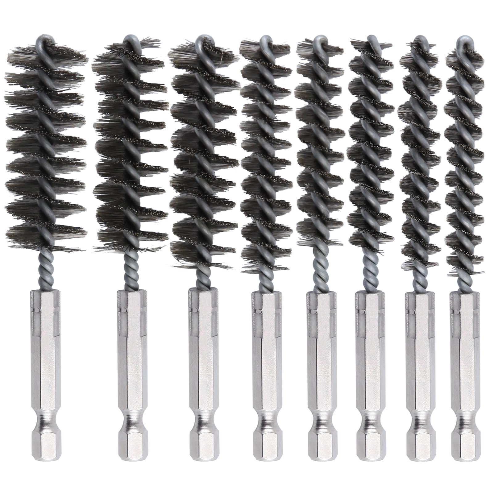 LEONTOOL Sanding brosse alésage inox 8-19 mm lot 8