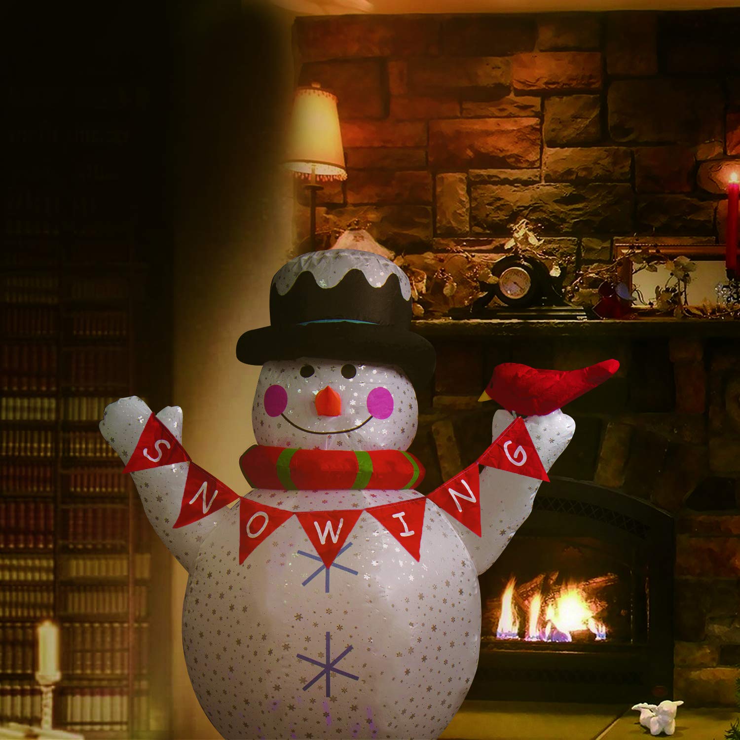 CCLIFE DIY Tools Bonhomme Neige Gonflable LED 180cm