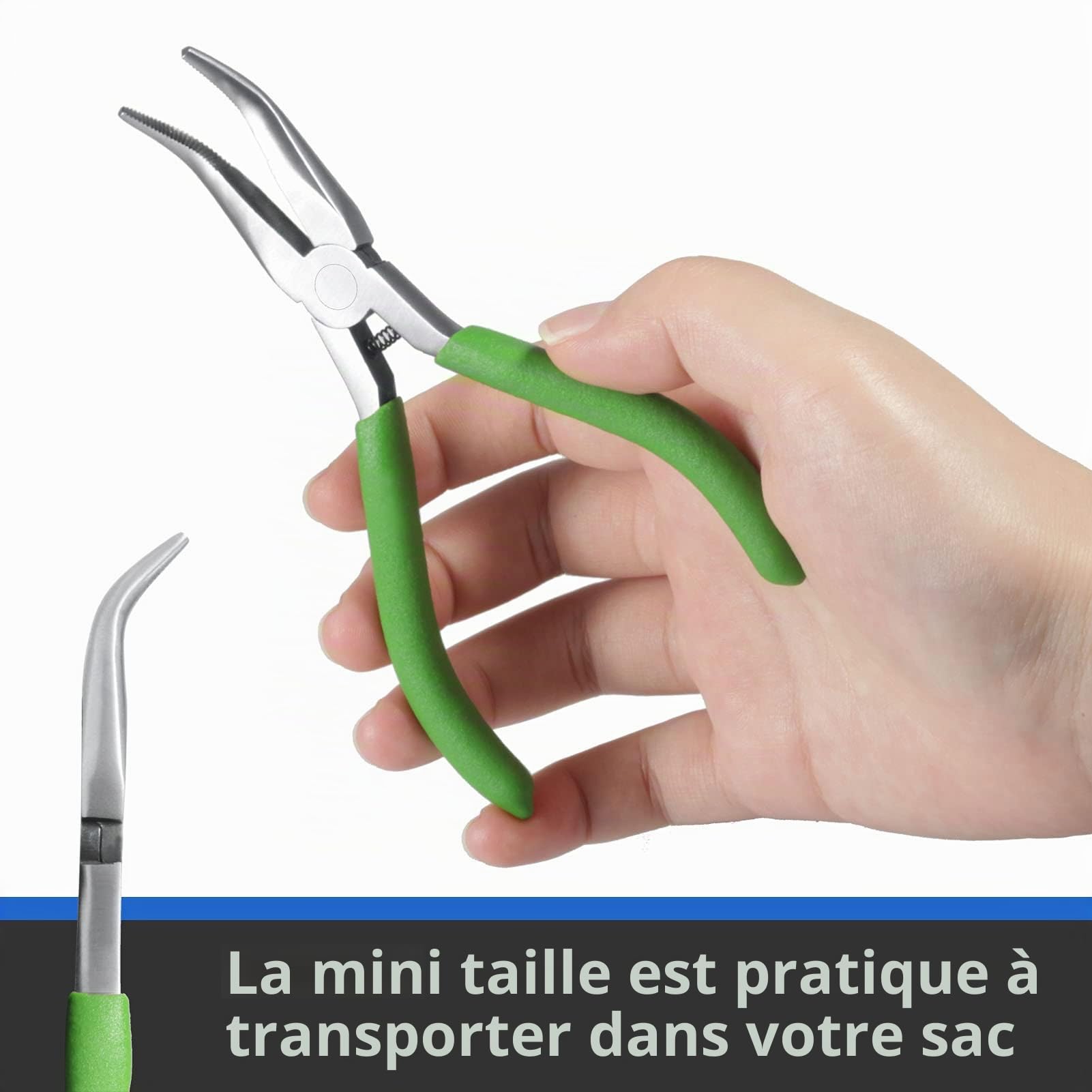 LEONTOOL Pinces Pince Bec Courbé 12,7 cm Bijoux