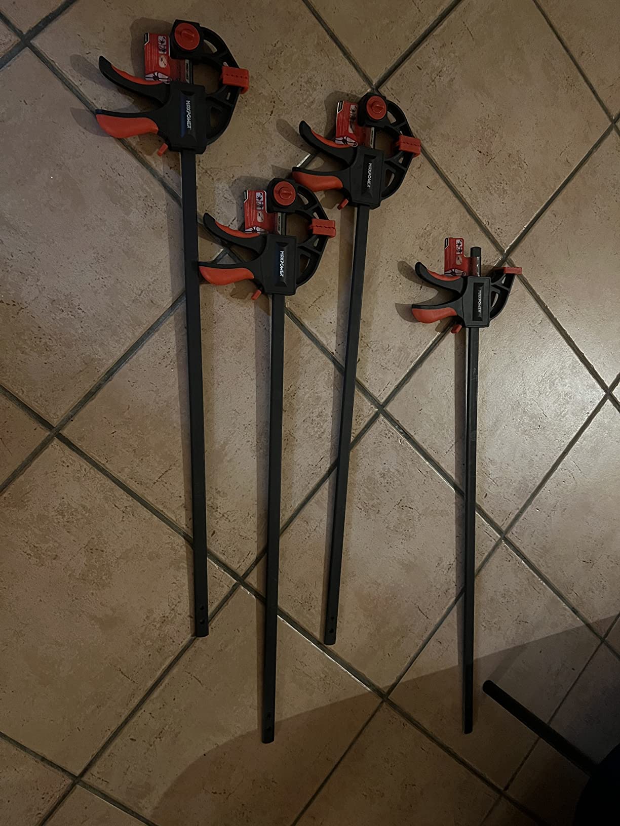 MaxPower Outils de serrage serre-joint rapide 600 mm 4 pièces 100 kg