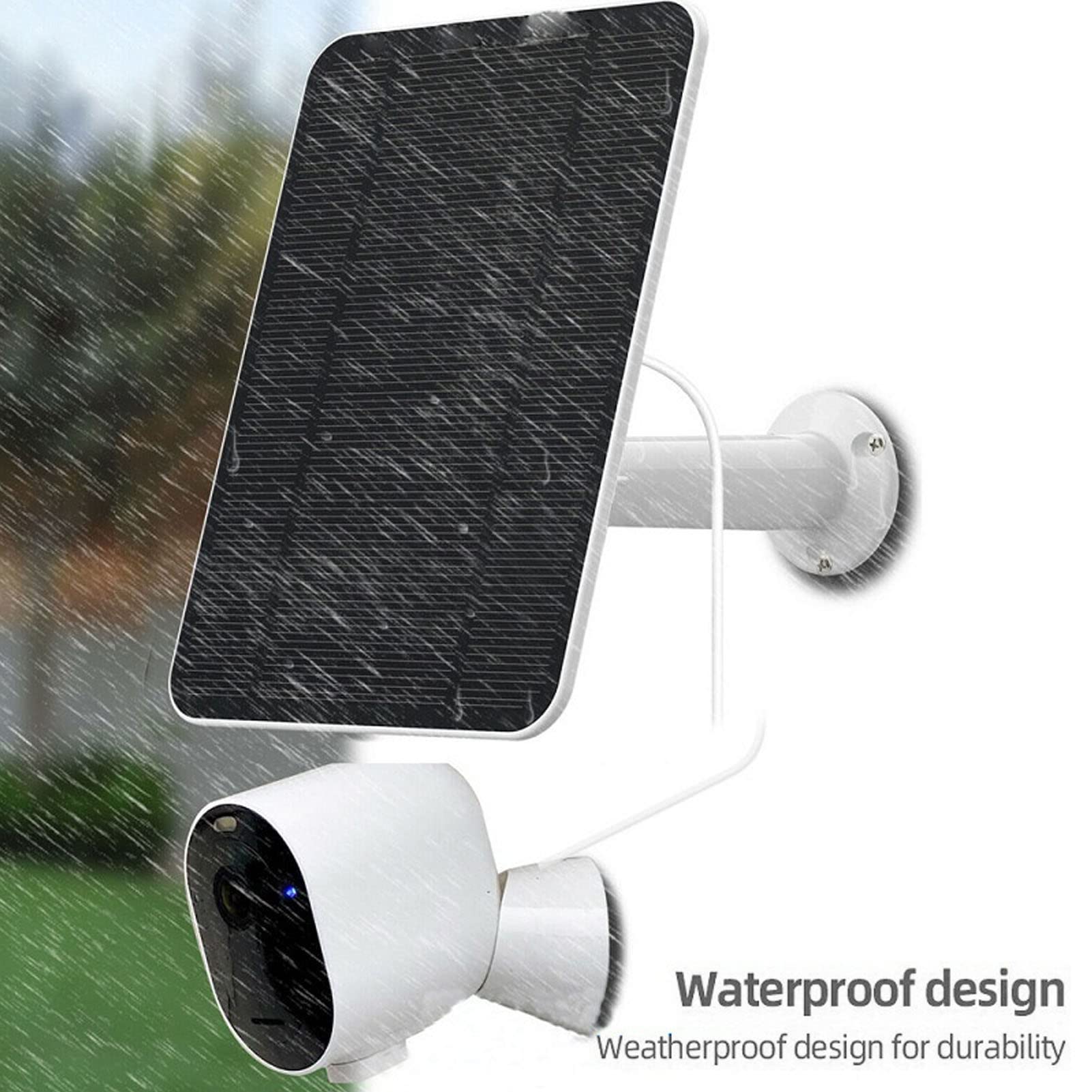 Jadeshay Solaire Panneau Caméra 4W 5V Étanche 360°