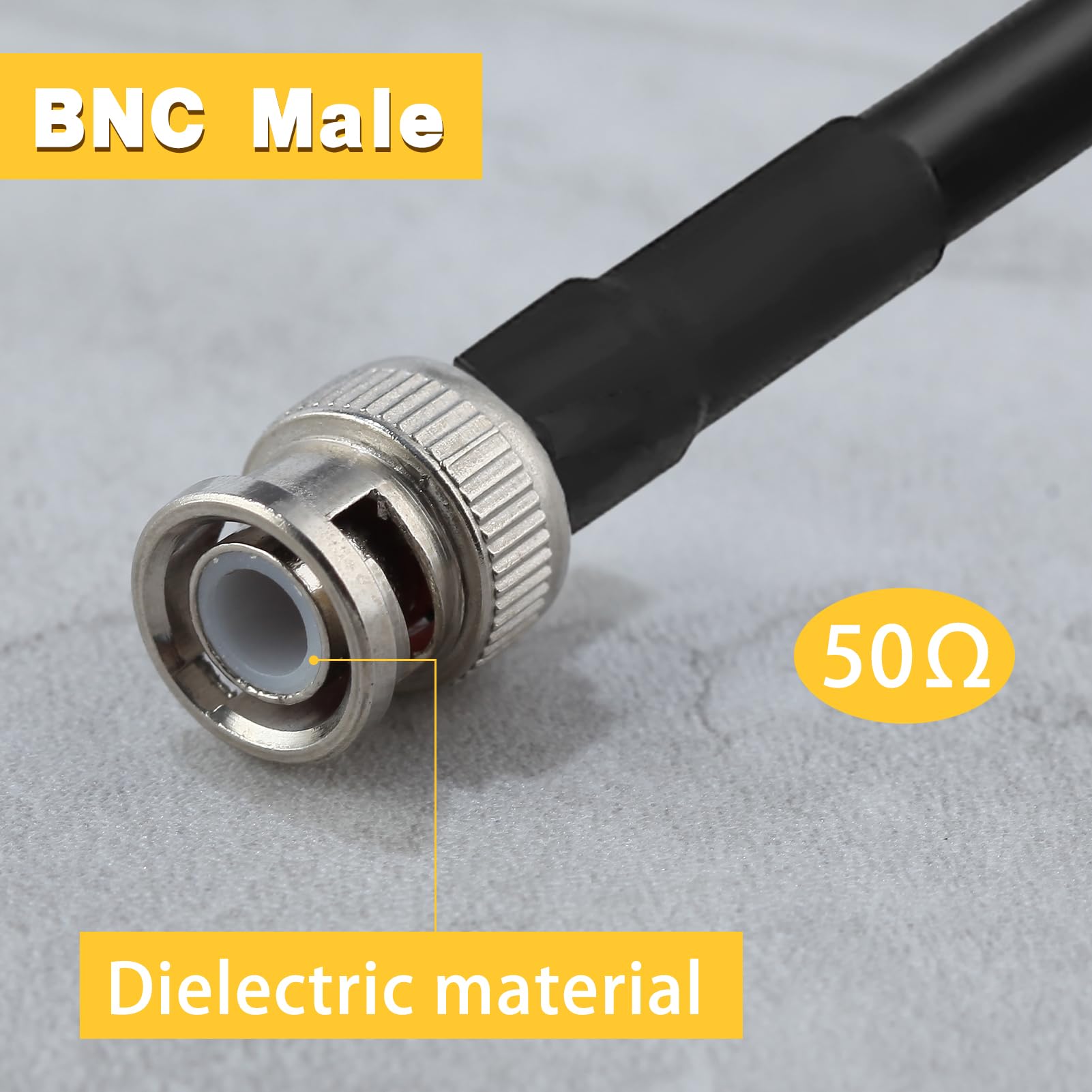 LEONTOOL Vis et Écrous connecteur BNC mâle 50 Ohm lot 12