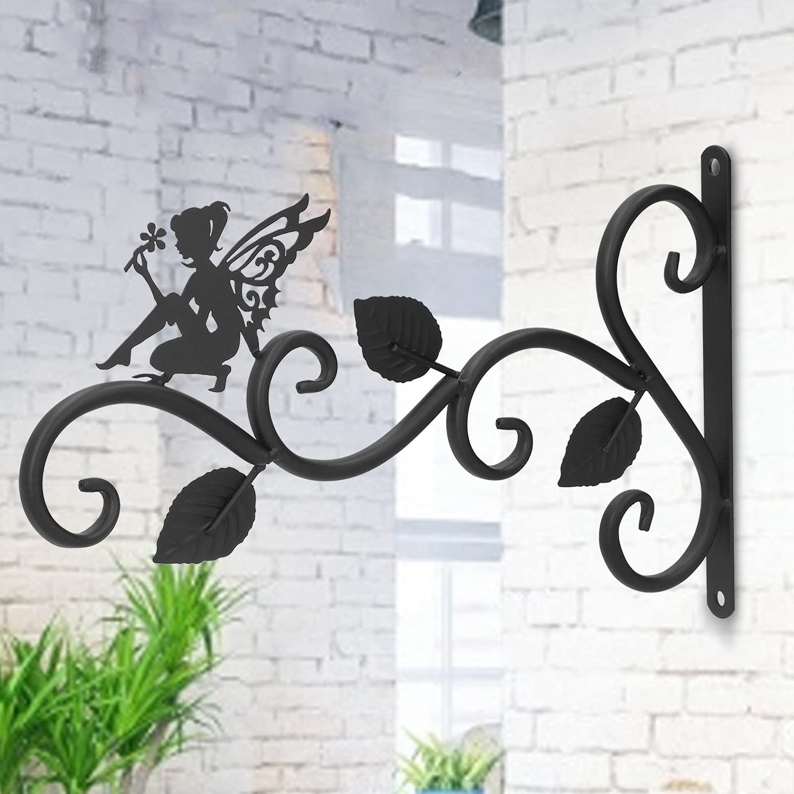 OUKENS Crochet plante mural fer Fleur fée 1 pce