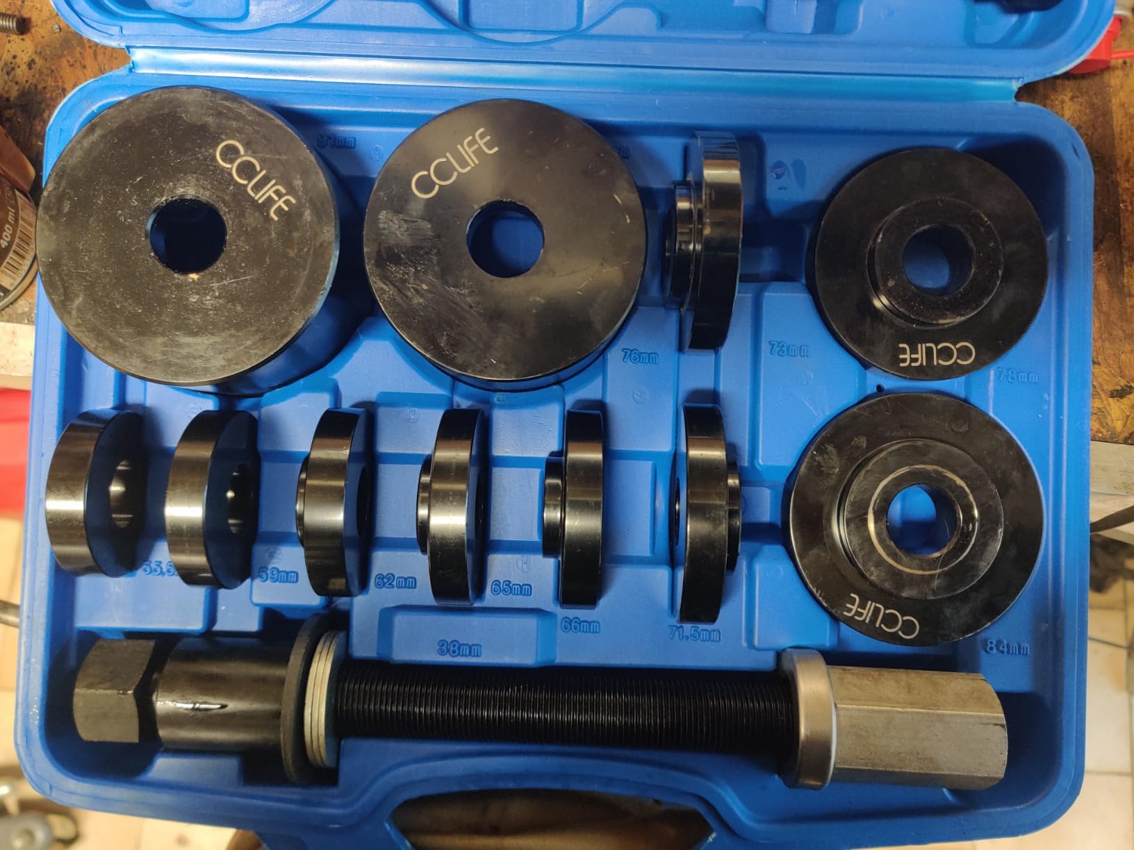 CCLife Puller Set kit silent-blocs 26 pièces 44-82 mm