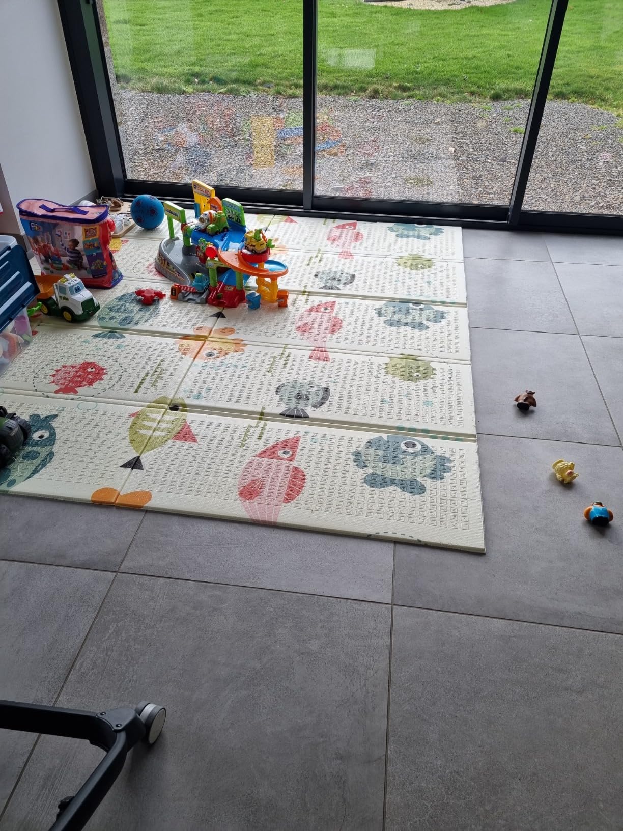CCLIFE Baby & Kids tapis jeux 196x175 chiffres girafes