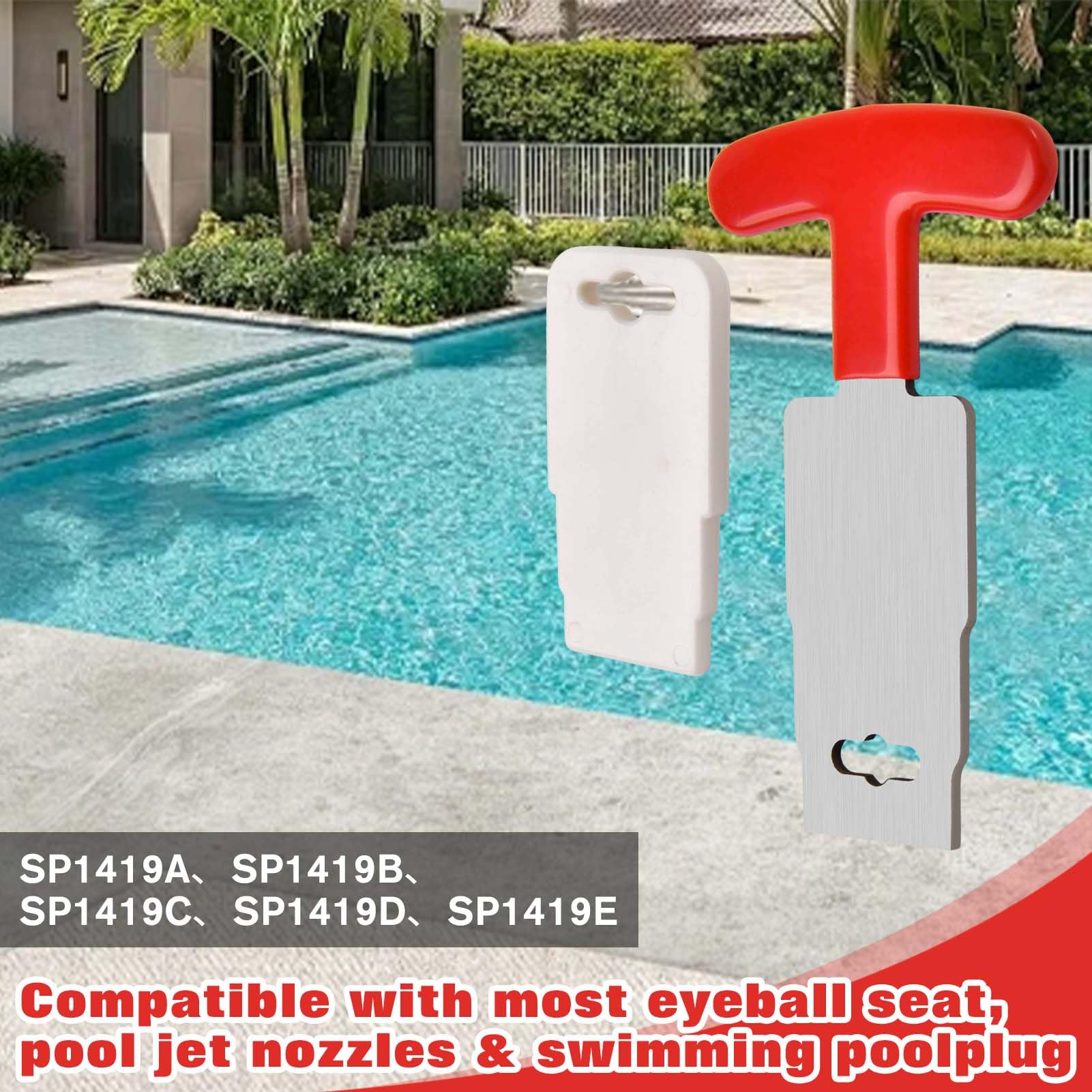 LEONTOOL Outil bouchon piscine Hayward SP1419A-E métal
