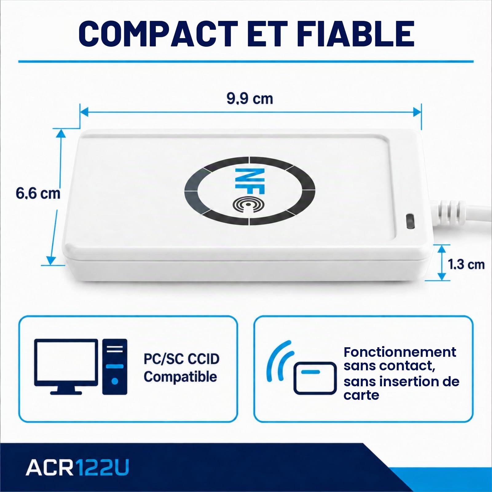 Jadeshay Installation Électrique lecteur NFC RFID ACR122U USB