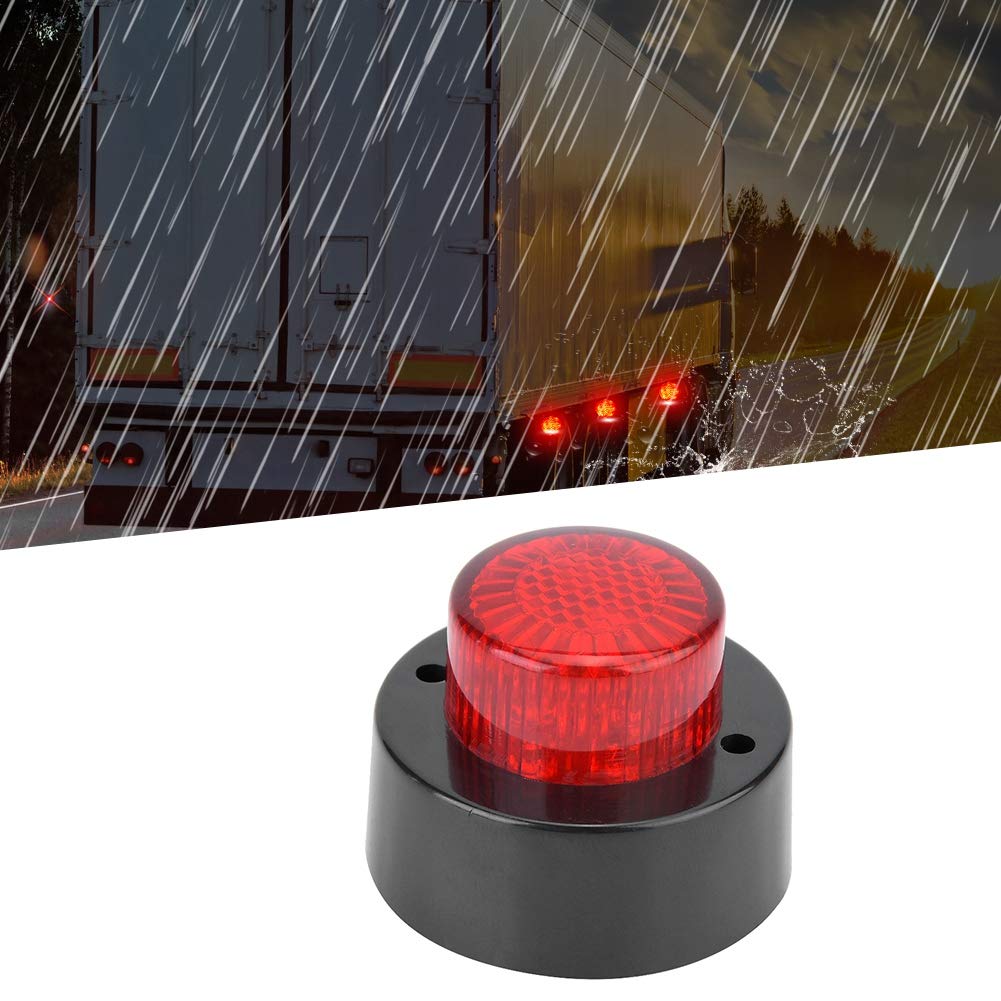 OUKENS Électronique automobile feu gabarit LED rond 24V rouge 3W