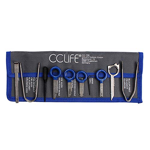 CCLIFE Auto Trim Panel Remover kit autoradio 20 pièces inox