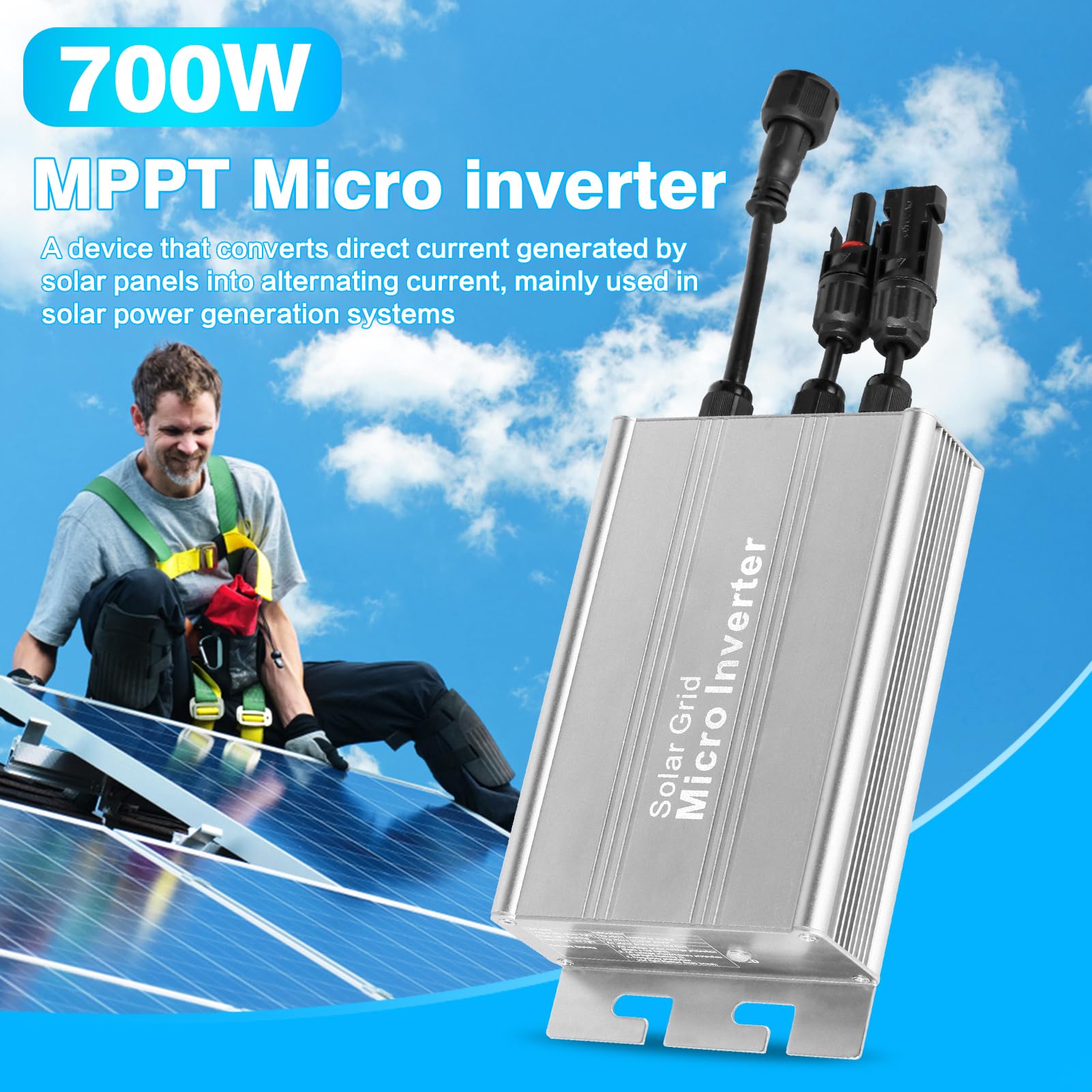 Jadeshay Solaire micro-onduleur 700W MPPT IP65
