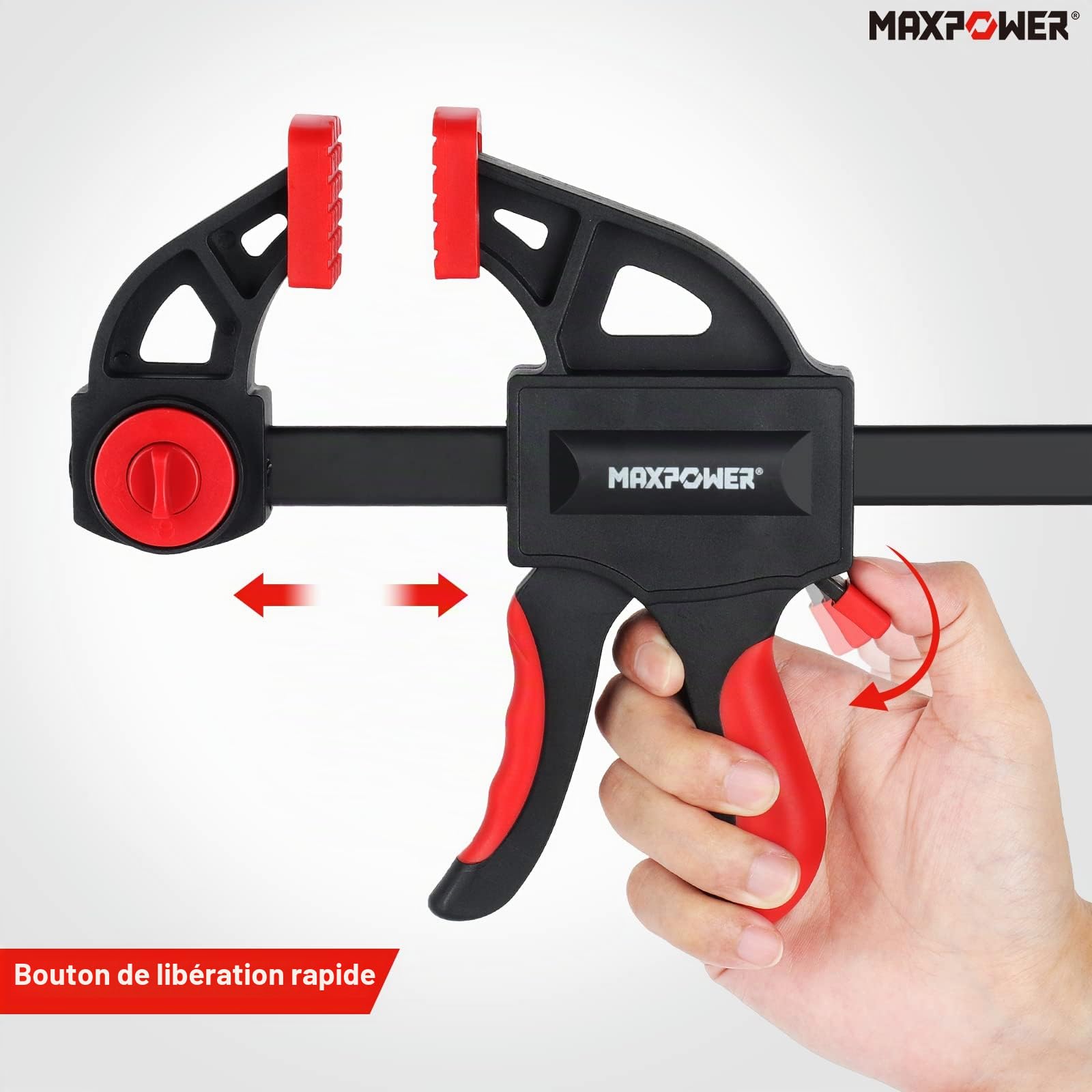 MaxPower Outils de serrage serre-joint rapide 150-600 mm 6 pièces