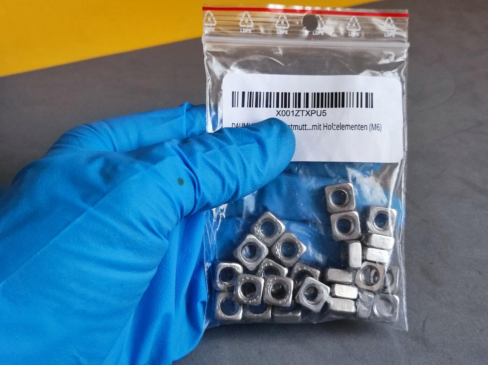 DAUMLINK écrous carrés DIN 557 M8 inox A2 lot 25