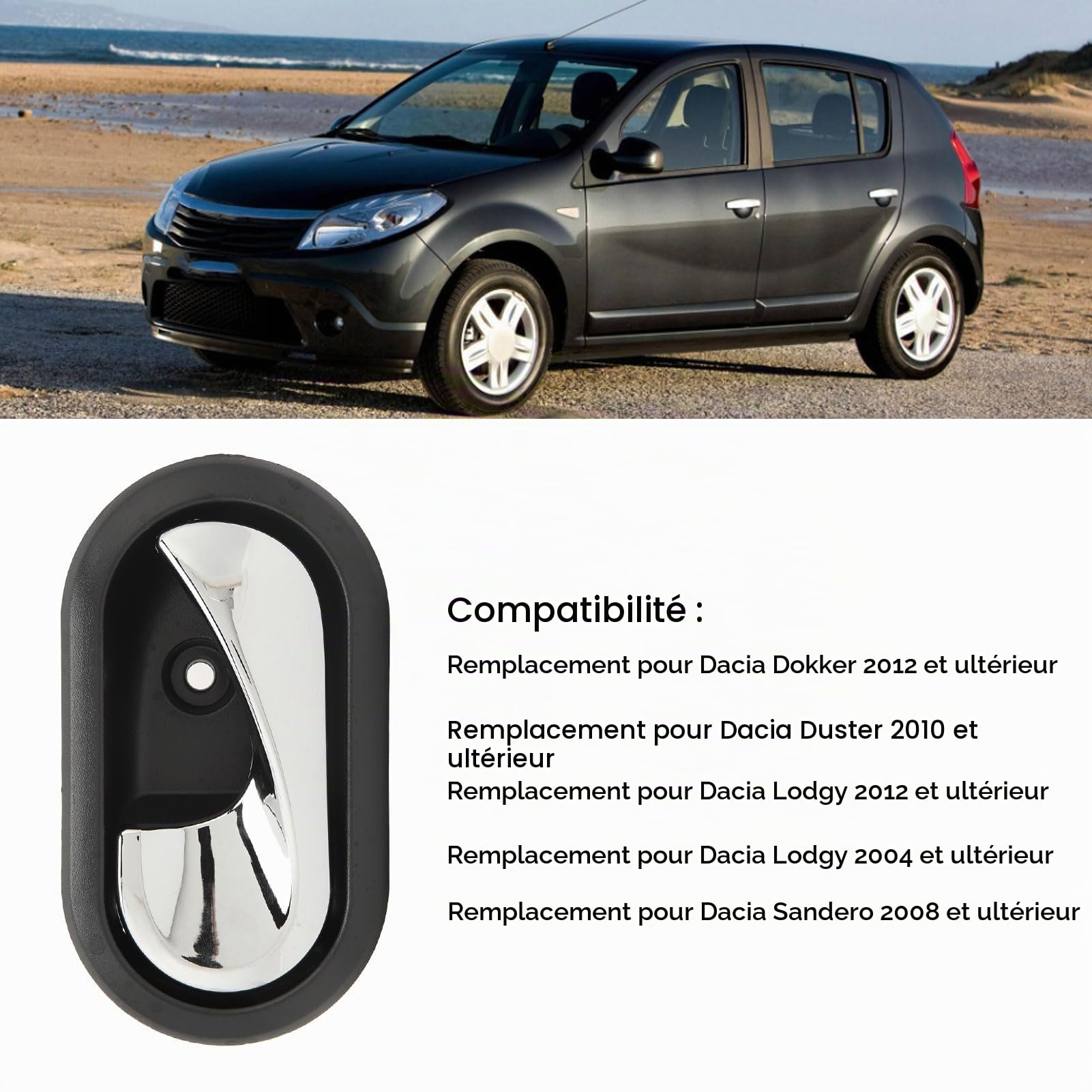 OUKENS Poignée Porte Intérieure Gauche Dacia 8200733848