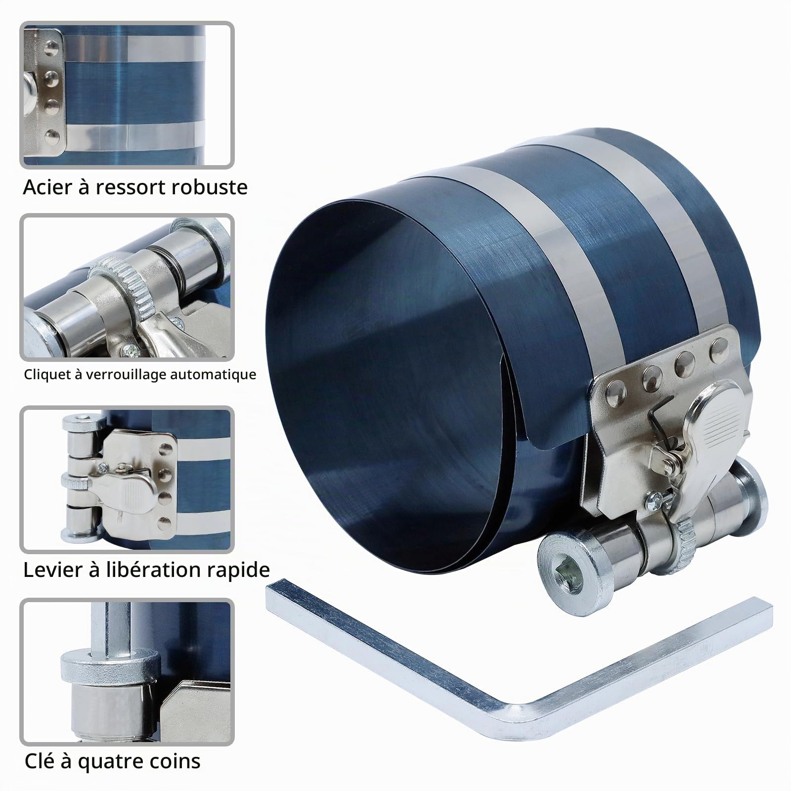 CCLIFE Spring Compressor compresseur piston 53-125 mm