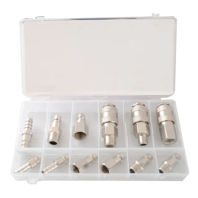 CCLIFE Coffret Embouts Compresseur 12 Pcs 1/4