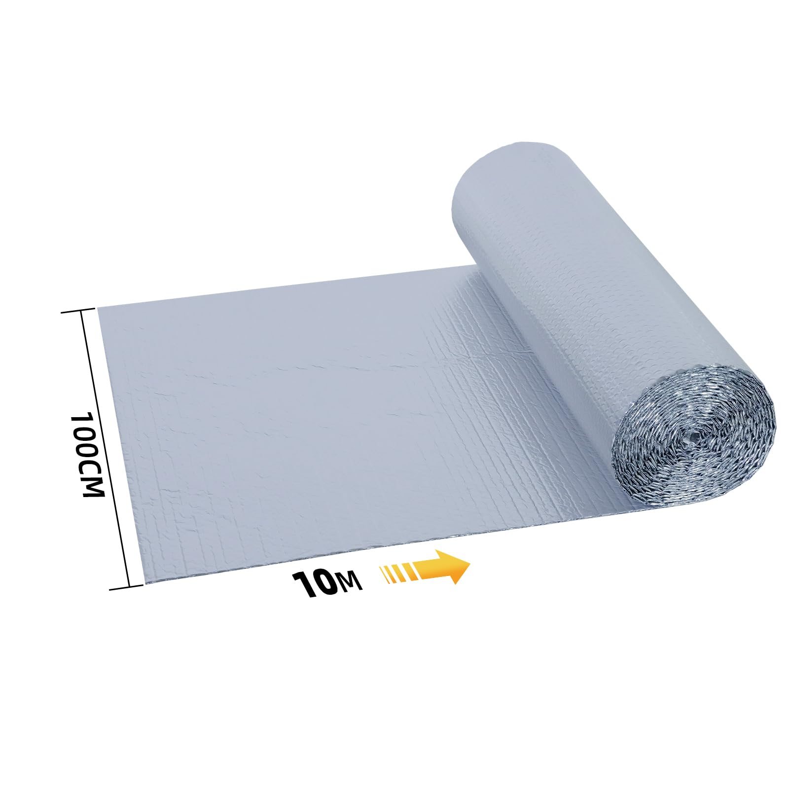 CCLIFE Isolant thermique aluminium bulles 1x10 m 10m²