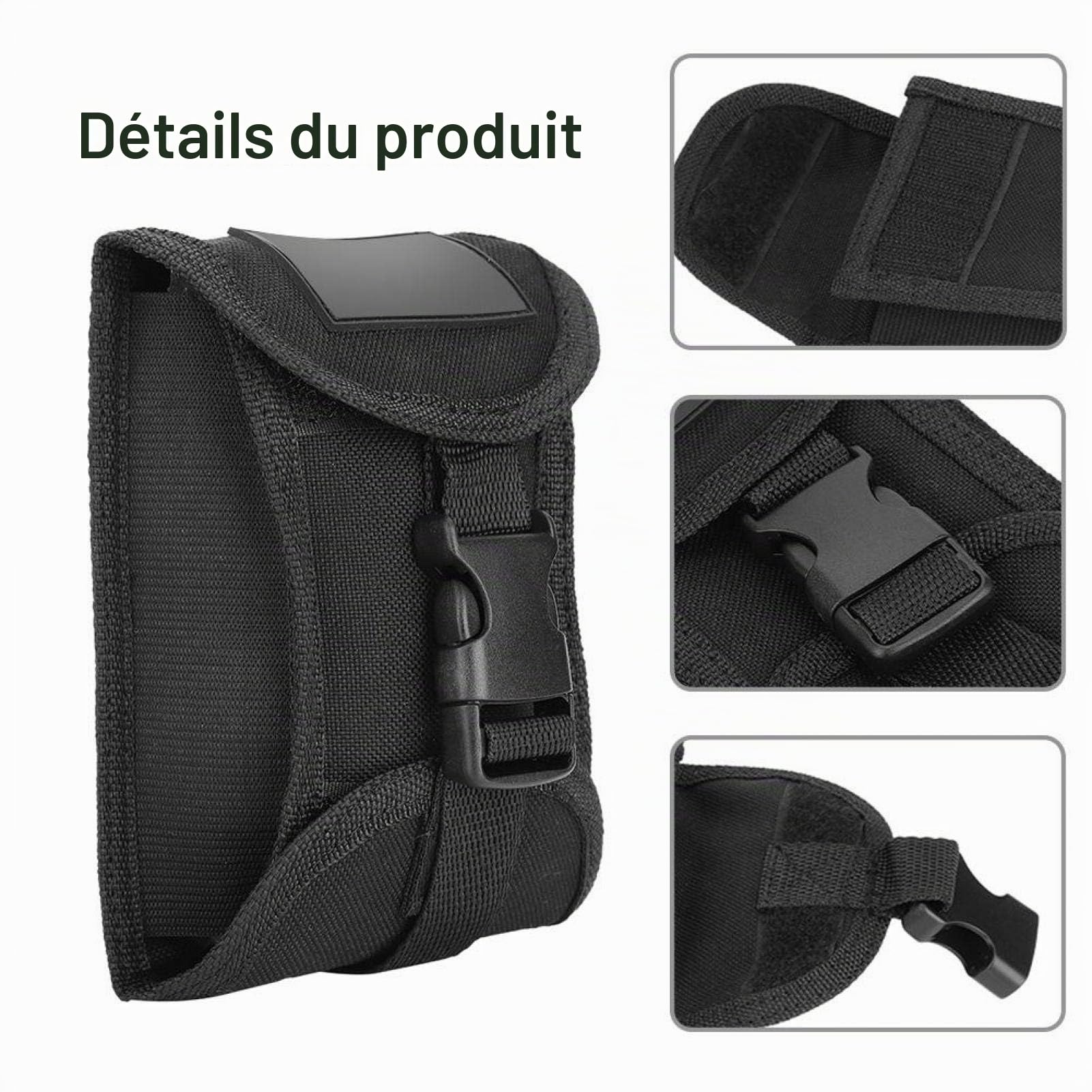 OUKENS Poche Poids Plongée 3 Kg Noir Nylon 1000D Boucle