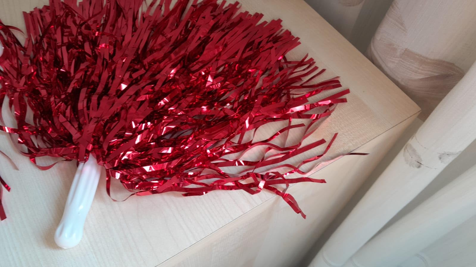 OUKENS pompons pom-pom girl bleu 6 pièces PET