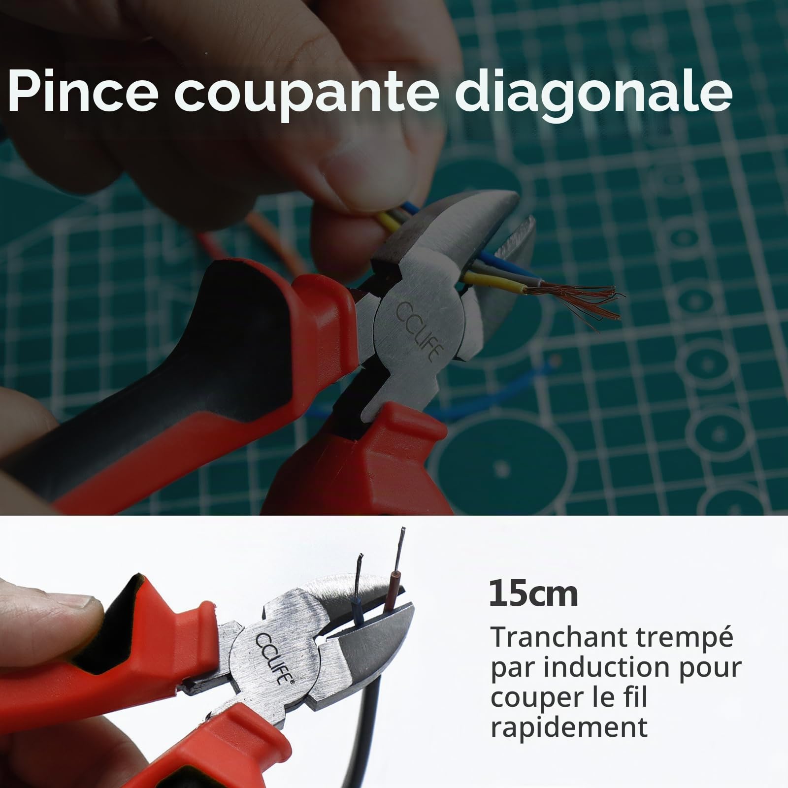 CCLIFE Screwdriver Sets Jeu Pinces Tournevis 12 Pièces