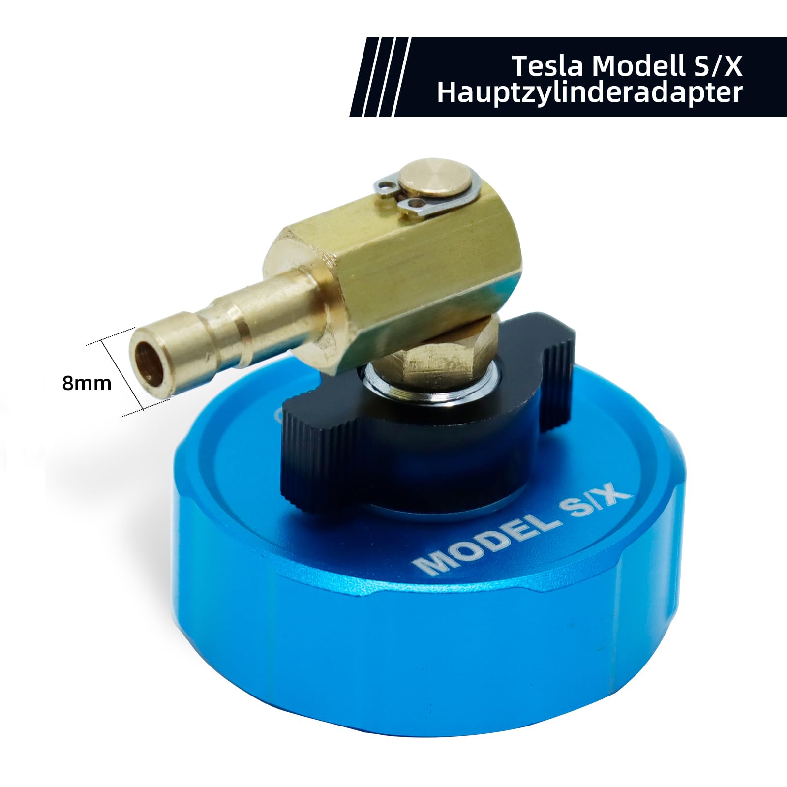 CCLIFE adaptateur purge frein Tesla Model X/S 8mm blanc