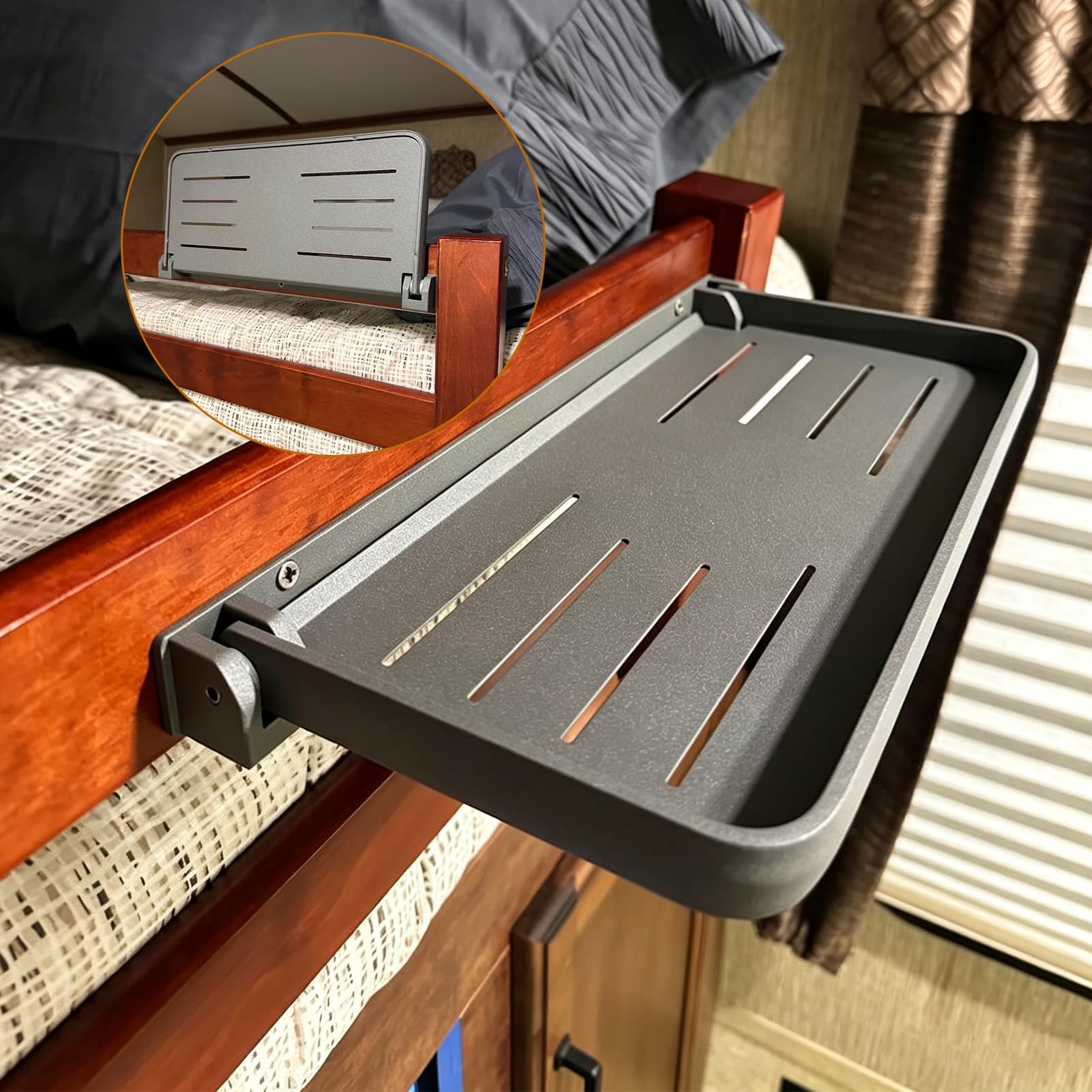 LEONTOOL Étagère murale pliante alu camping-car