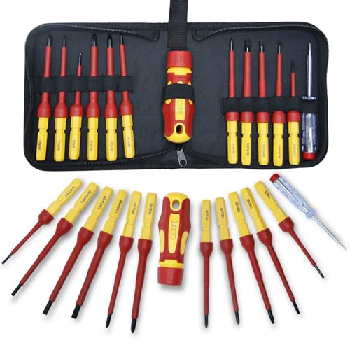 CCLife Screwdriver Sets jeu 13 tournevis isolés VDE 1000V