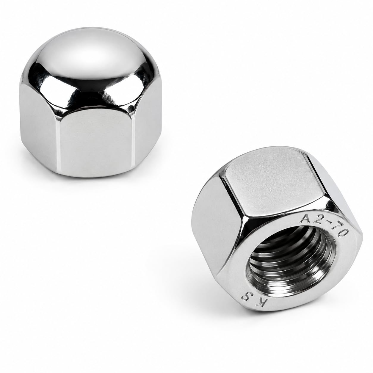 Écrou borgne bas DAUMLINK DIN 917 inox A2 M5 lot 25