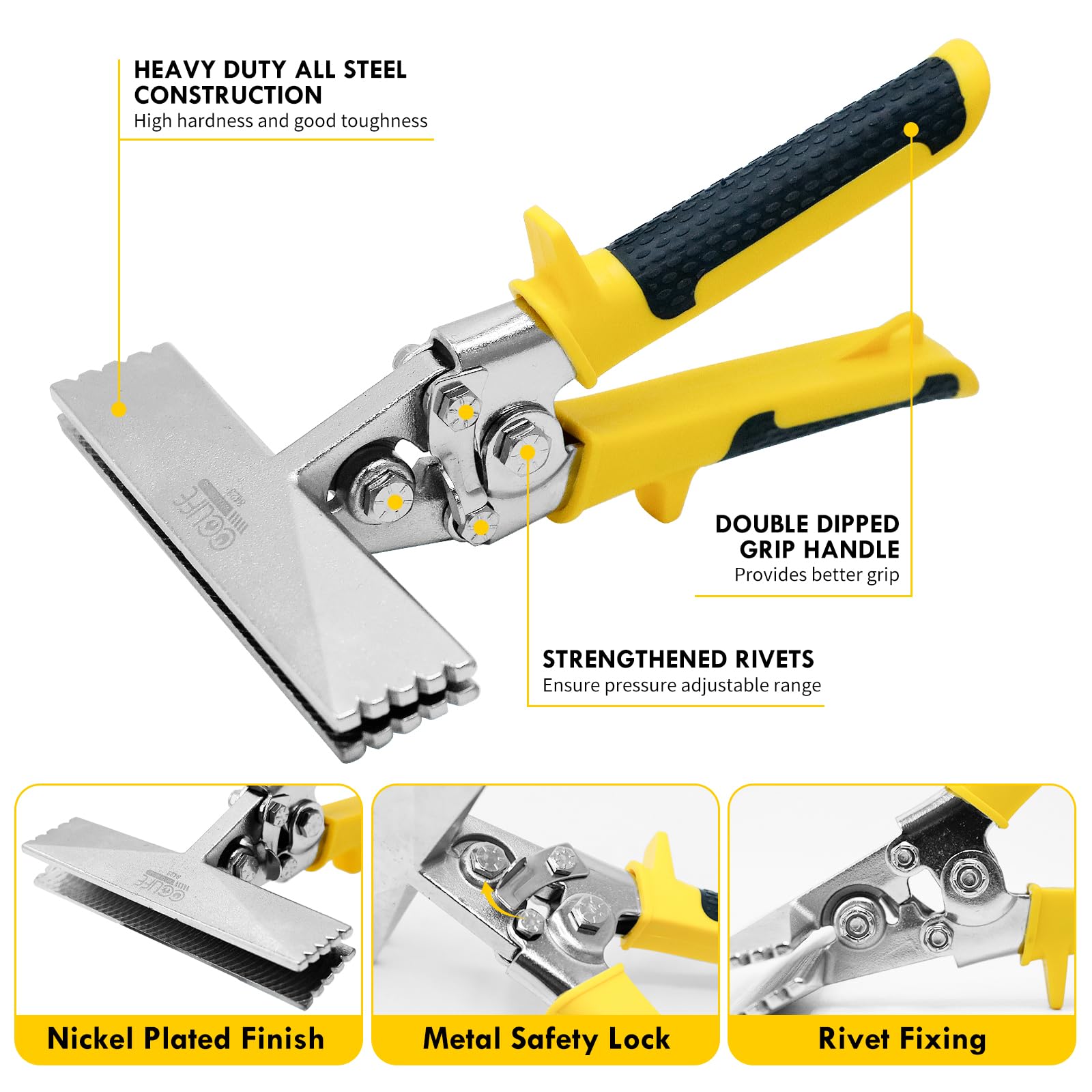 CCLIFE DIY Tools Pince à plier métal manuelle 150 mm