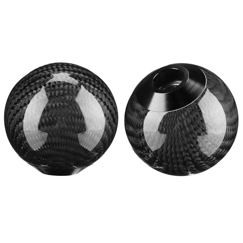 OUKENS Pommeau Levier Vitesse Carbone Noir Universel Métal