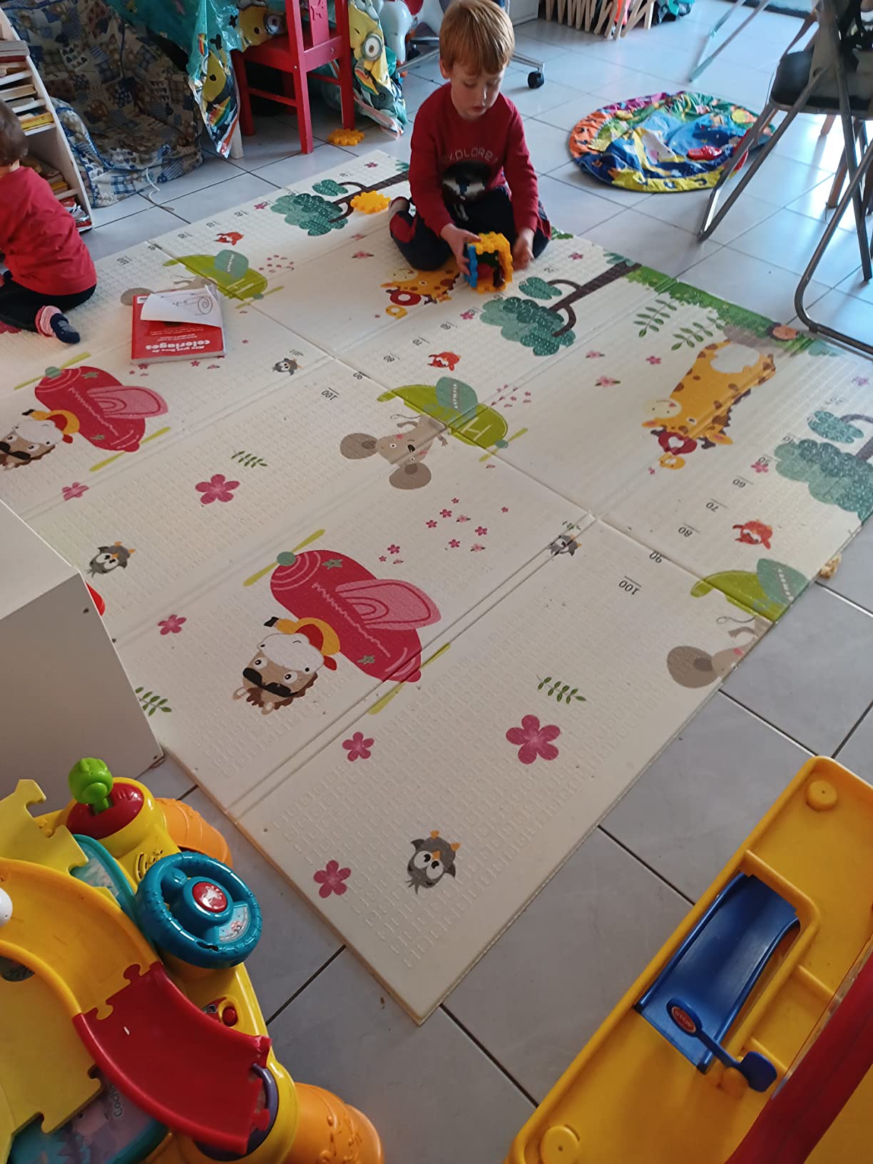 CCLIFE Baby & Kids tapis jeux 196x175 chiffres girafes