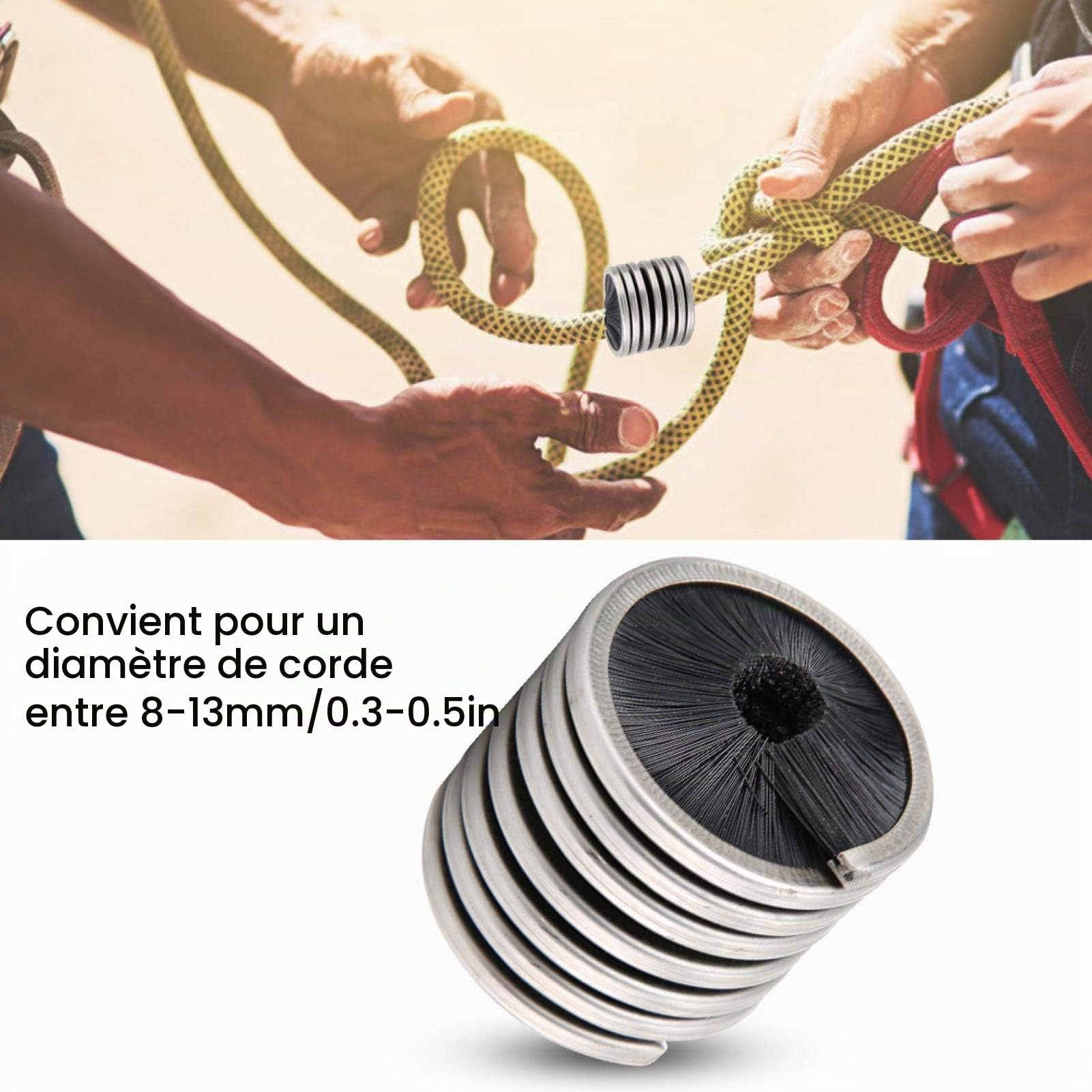 OUKENS Brosse Corde Escalade Nylon Inox 8-13 mm