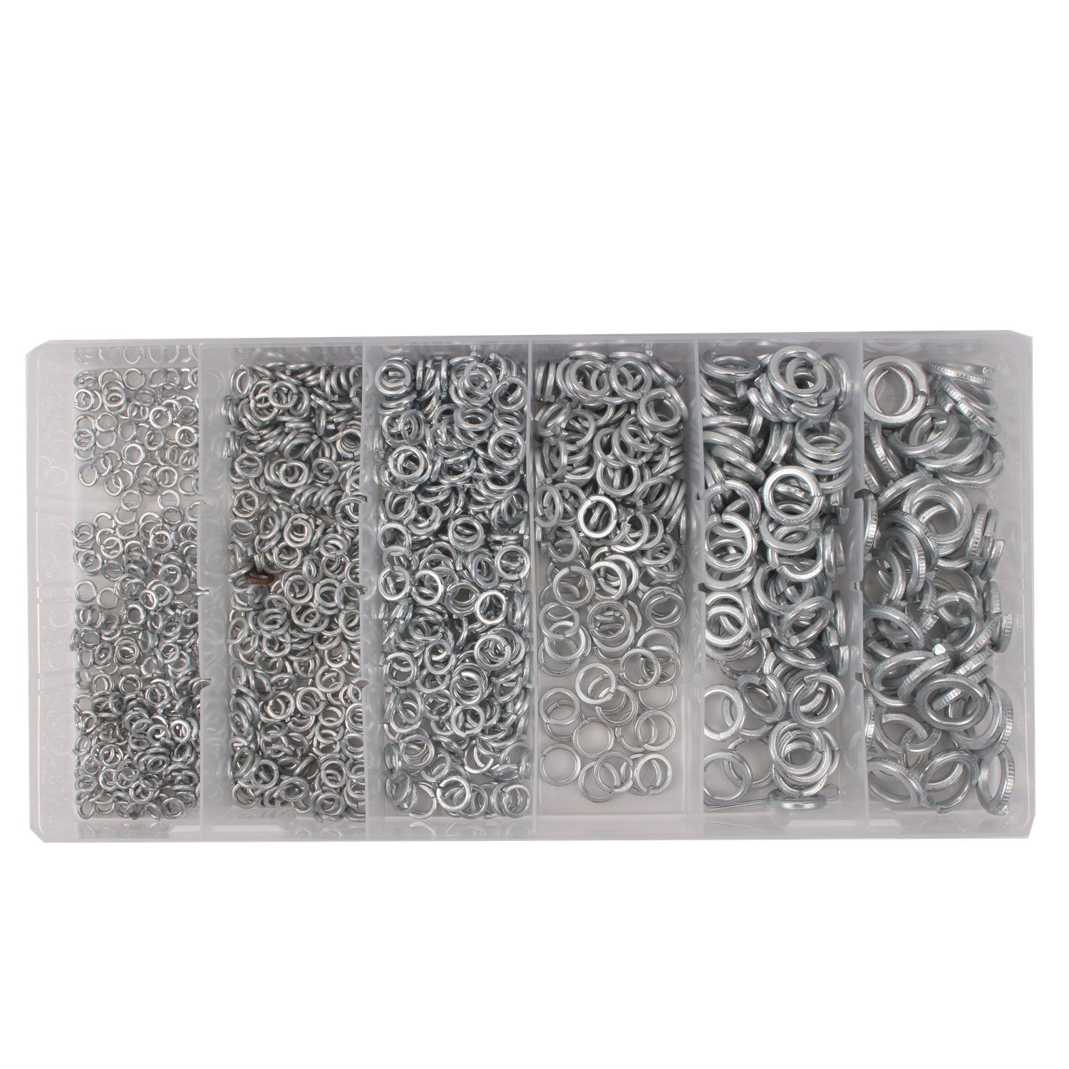 CCLIFE DIY Tools coffret rondelles ressort 1200 pcs 3-10 mm acier