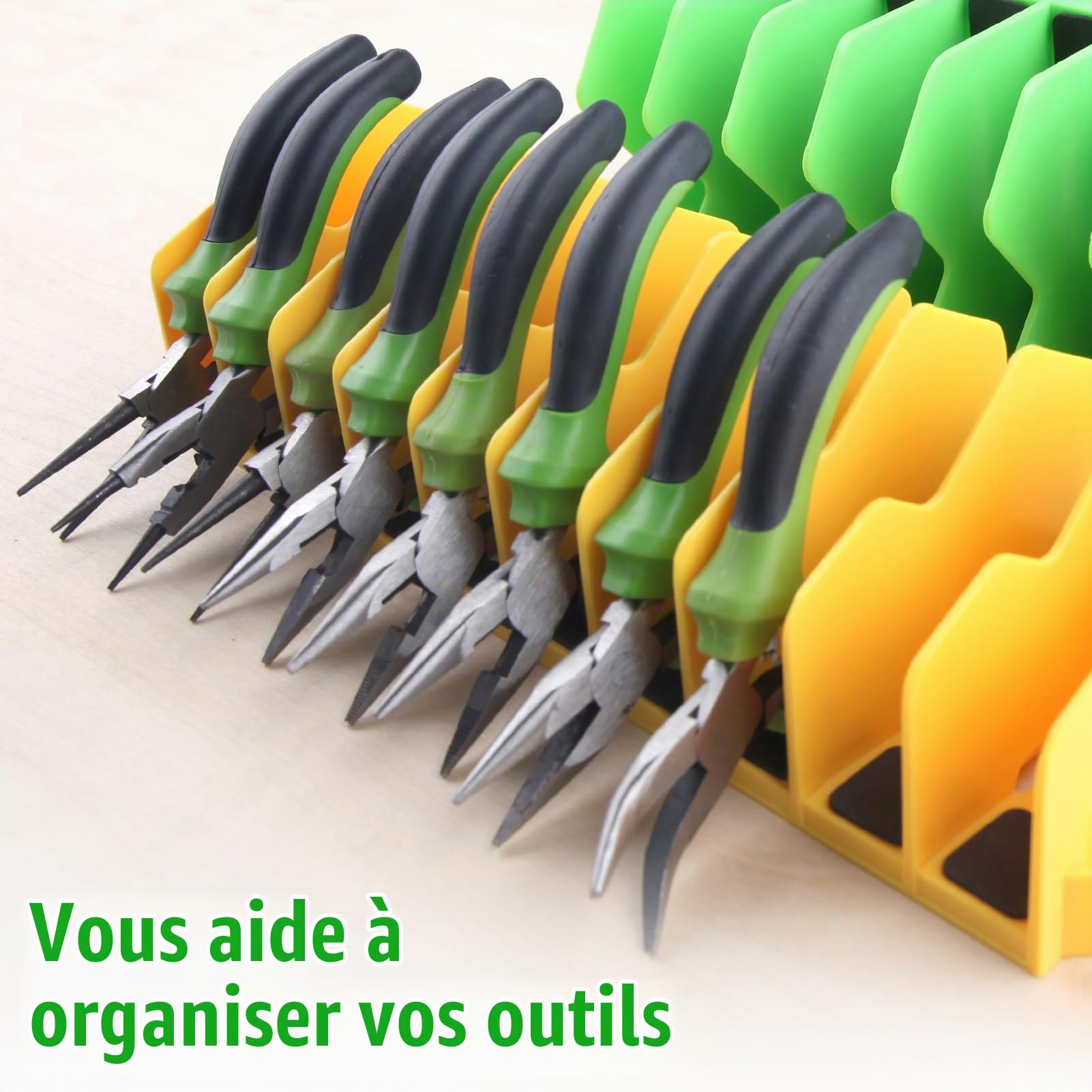 LEONTOOL Lot 2 racks pinces 10 fentes extensible PP