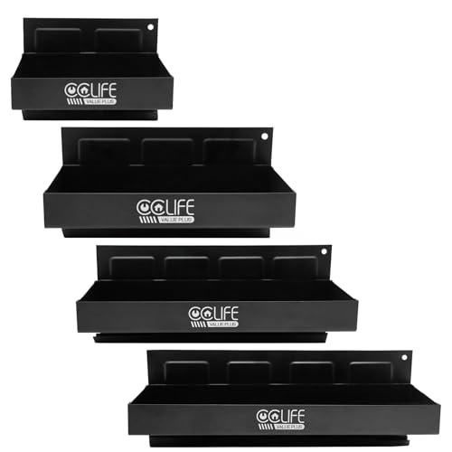 CCLIFE DIY Tools étagère magnétique lot de 4 atelier 150-310 mm