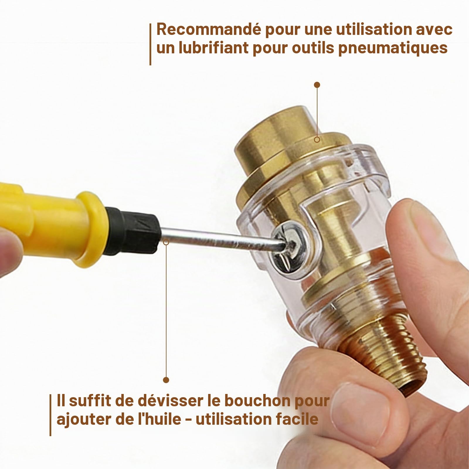 OUKENS Entretien huileur pneumatique 1/4 BSP mini