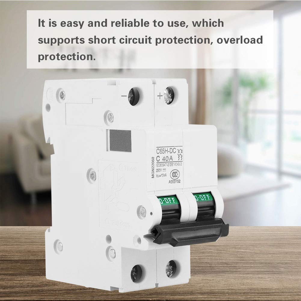 Jadeshay Installation Électrique Disjoncteur DC 2P 40A 250V