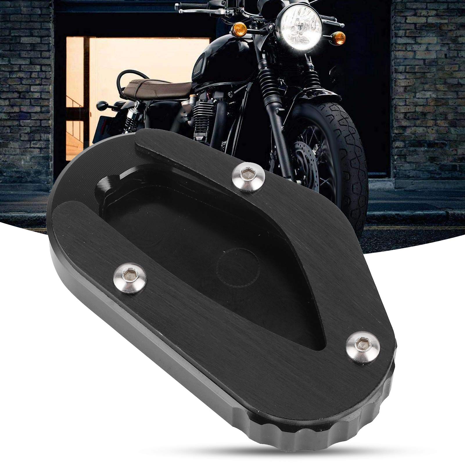 OUKENS Extension béquille Triumph Bonneville T100 T120 noire