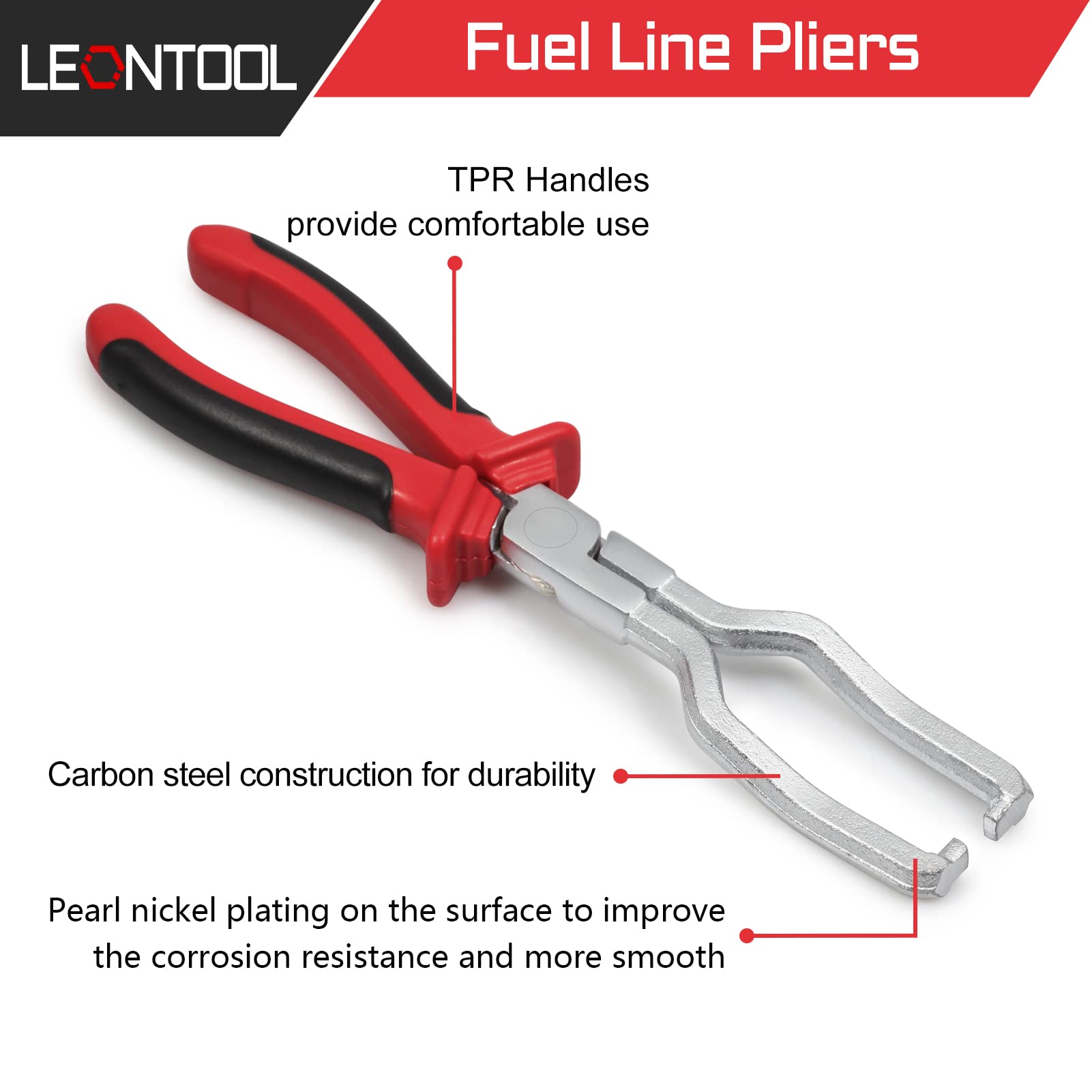 LEONTOOL Outils Automobiles pince conduite carburant 22,9 cm TPR